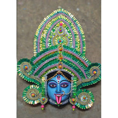 Handmade Traditional Purulia Chau Goddess Face Mask