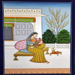 Queen With A Bird In Garden (8x12 inch)