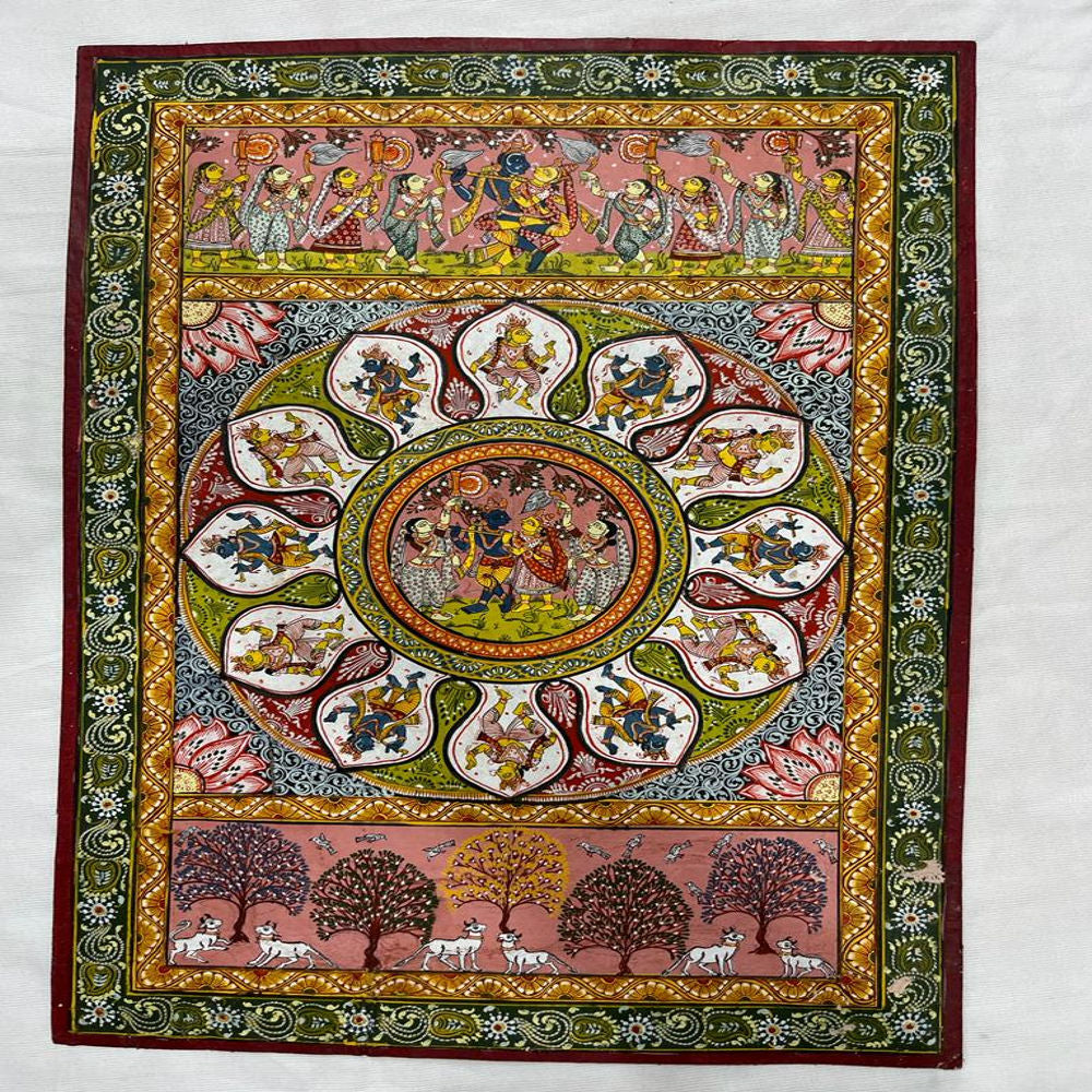 Radha Krishna Raas Odisha Patchithra (19x13inch)