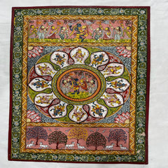 Radha Krishna Raas Odisha Patchithra (19x13inch)