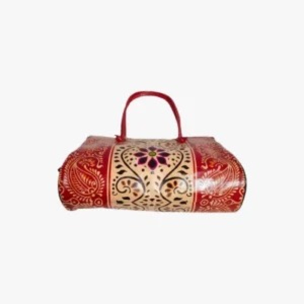 Rangoli Design Umbrella Leather Handbag