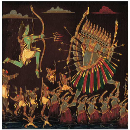 Ravana Samharam Indian Vedic Art
