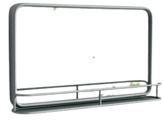 Rectangular Trendy Iron Mirror Frame