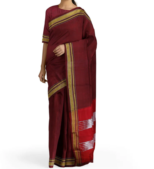 Red Colour Ilkal Saree