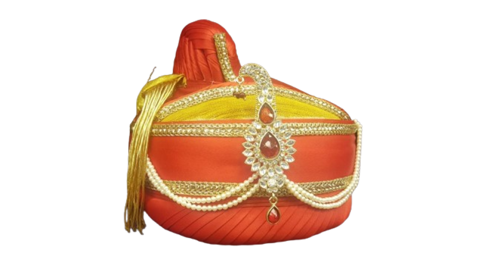 Red & Gold Colour Puneri Pagadi