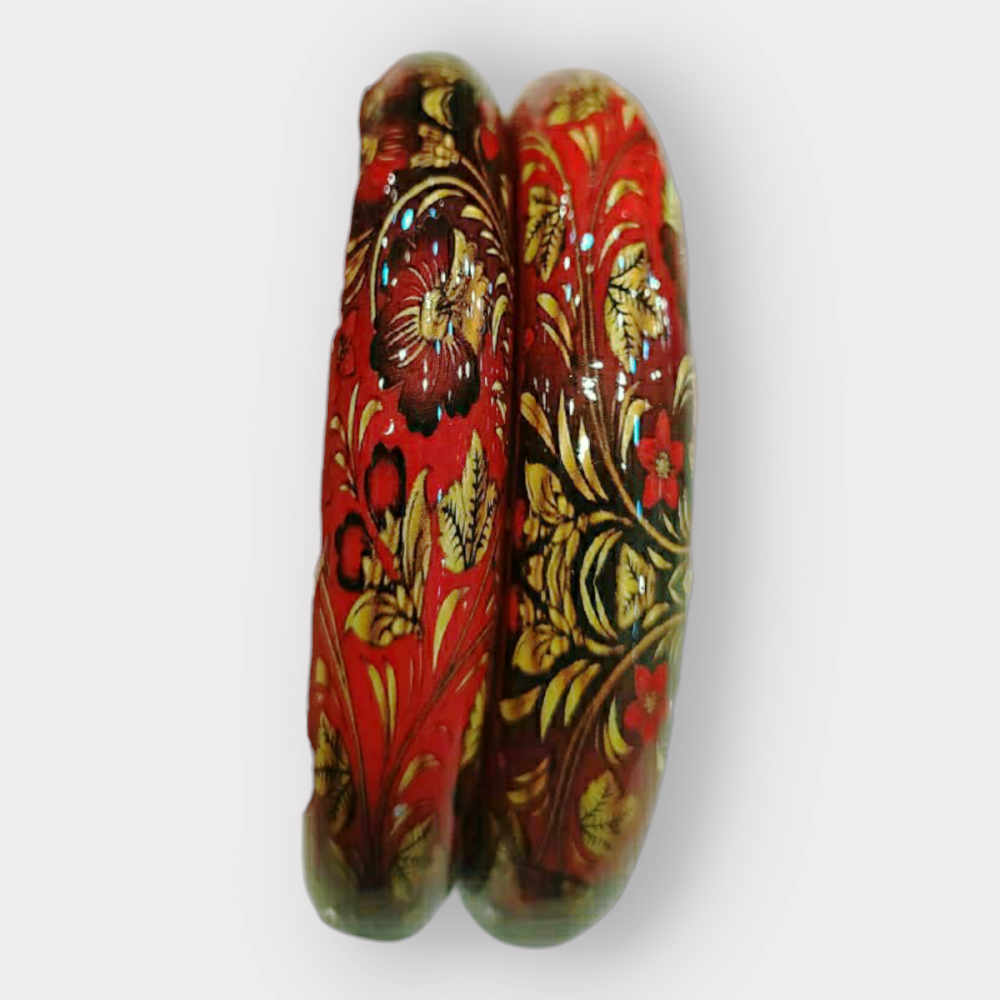 Red Lac Bangles