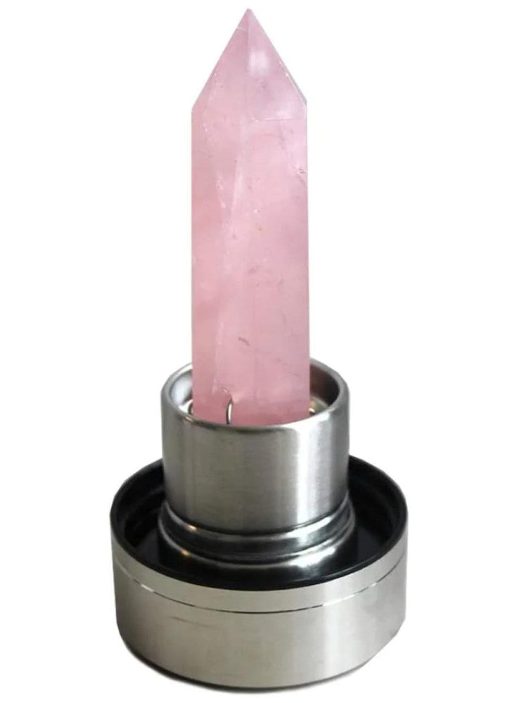 Rose Quartz Crystal Water Bottle