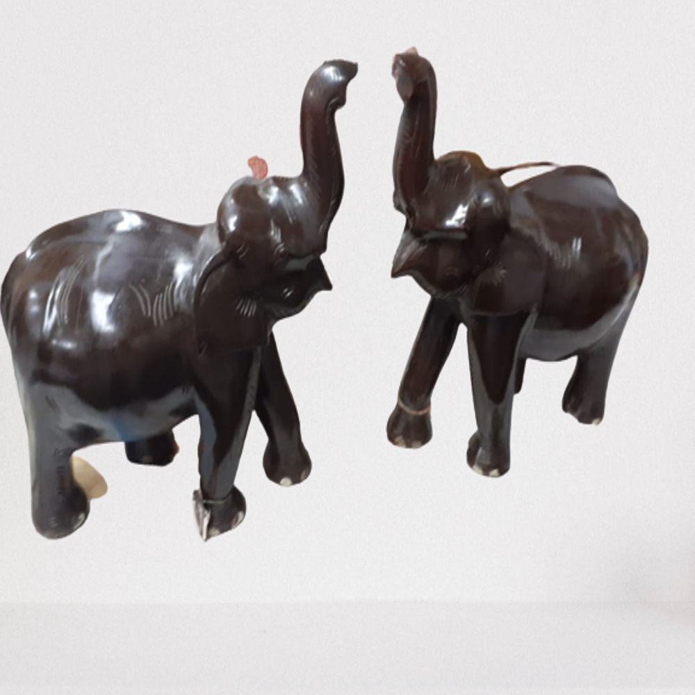 Rosewood Beautiful Elephant Pair