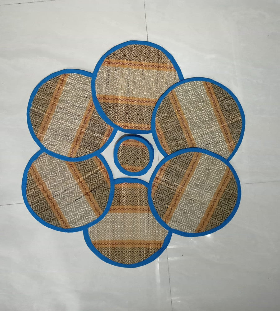 Round Table Mats 6 With 6 Coasters Style 3