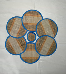 Round Table Mats 6 With 6 Coasters Style 3