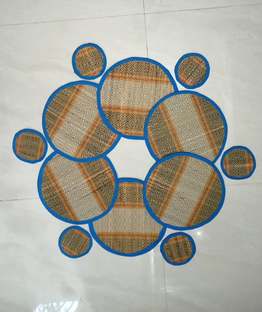 Round Table Mats 6 With 6 Coasters Style 3
