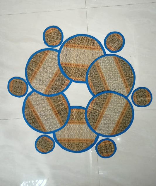 Round Table Mats 6 With 6 Coasters Style 3