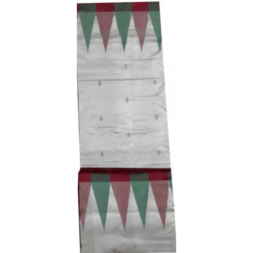Traditional Handwoven Light Grey Sambalpuri Sarees for women