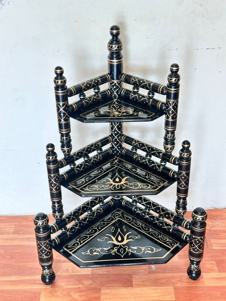 Sankheda Corner Rack Black