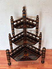 Sankheda Corner Rack Black & Red