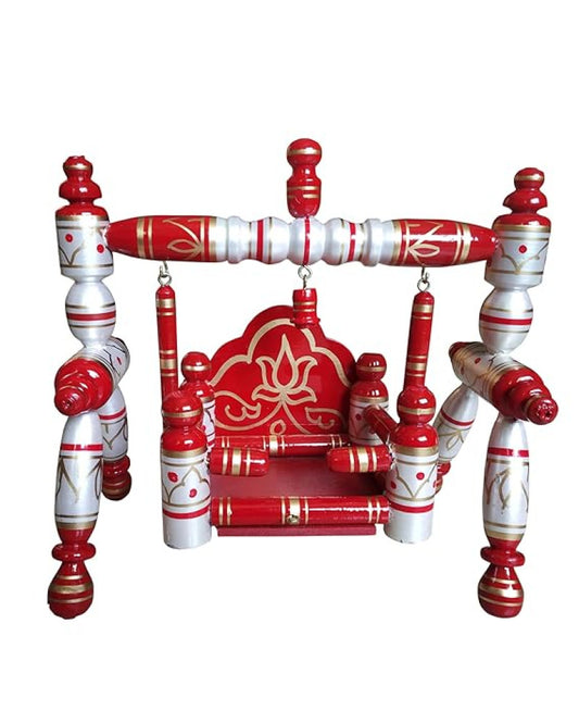 Sankheda Laddu Gopal Jhula Pearl White Cherry