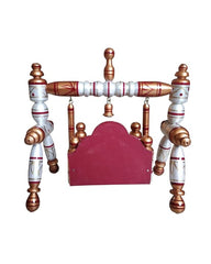 Sankheda Laddu Gopal Jhula Pearl White Copper