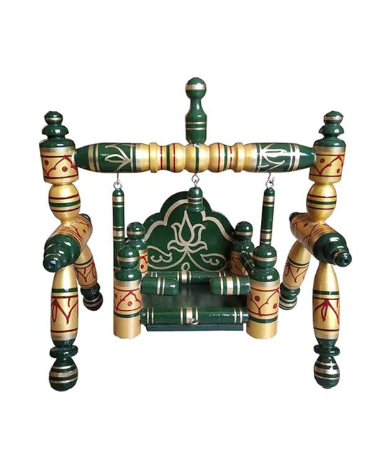 Sankheda Laddu Gopal Jhula Pearl Yellow Green
