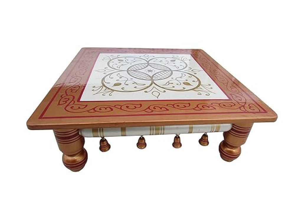 Sankheda Pearl White Copper Chowki Bazot