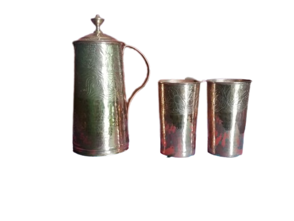 Set of Water Jug & 2 Glasses