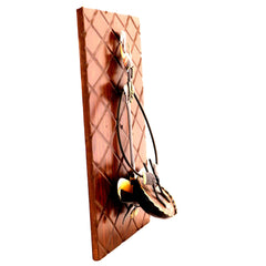 Sitting Maadia playing dholak wall hanging