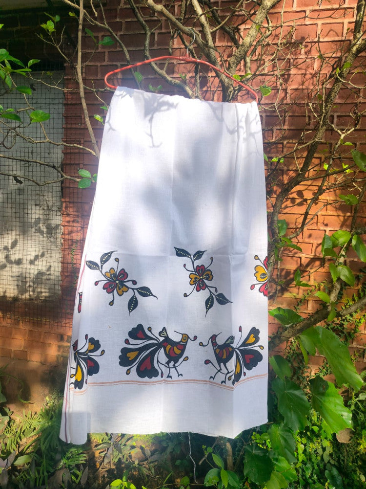 Sohrai Khovar Hand-Painted Gamcha Style 10
