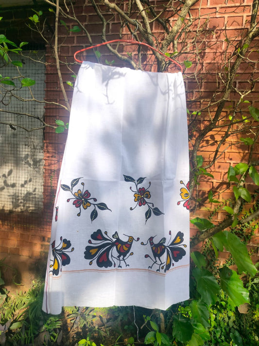 Sohrai Khovar Hand-Painted Gamcha Style 10