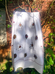 Sohrai Khovar Hand-Painted Gamcha Style 2