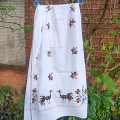 Sohrai Khovar Hand-Painted Gamcha Style 22