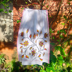 Sohrai Khovar Hand-Painted Gamcha Style 25