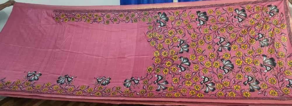 Sohrai Khovar Tussar Munga Silk Saree Style 6