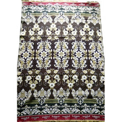 Cotton Premium Solapur Chaddar In Brown Colour Floral Pattern For Room Decor