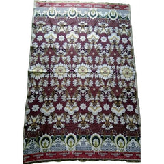 Cotton Premium Solapur Chaddar In Beautiful Red Colour Floral Pattern For Room Decor