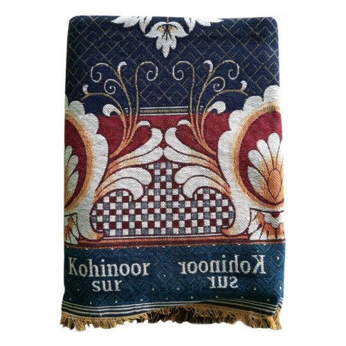 Cotton Premium Solapur Chaddar In Blue & Multi Colour For Room Decor