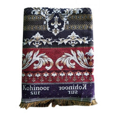 Cotton Premium Solapur Chaddar In Dark Purple Colour For Room Decor
