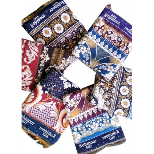 Cotton Premium Solapur Chaddar In Multi Colour Pack of 6 For Room Decor