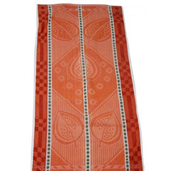 Ultra Soft Solapur Terry Towel In Red & Orange Colour For Home Bathing & Hotels
