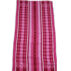 Ultra Soft Solapur Terry Towel In Pink Stripe Pattern For Home Bathing & Hotels