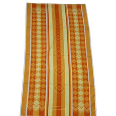 Ultra Soft Solapur Terry Towel In Yellow & Orange Colour For Home Bathing & Hotels