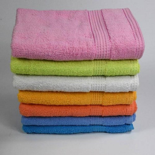 Solapur Terry Towel Soft Pure Cotton Colorful Terry Towels With Dobby Border