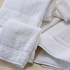 Solapur Terry Towel Soft Pure Cotton White Terry Towels With Dobby Border