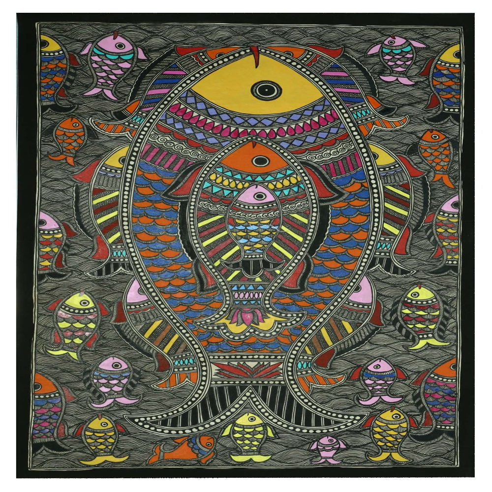 Soul Of Fish Madhubani Painting
