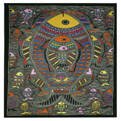 Soul Of Fish Madhubani Painting
