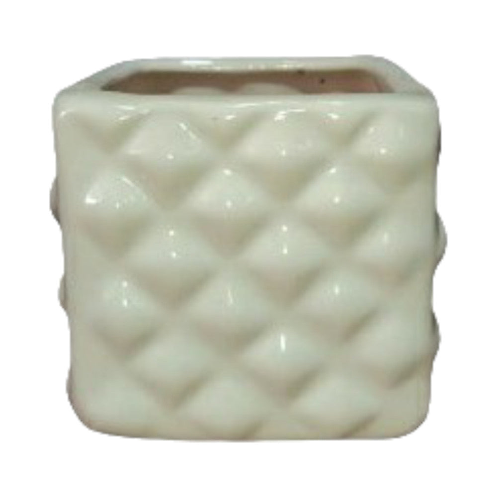 Square Shape Ceramic Plant Holder
