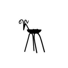 Standing goat candle stand