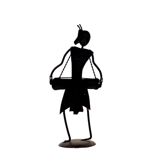 Standing Maadia with instrument figurine