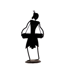 Standing Maadia with instrument figurine