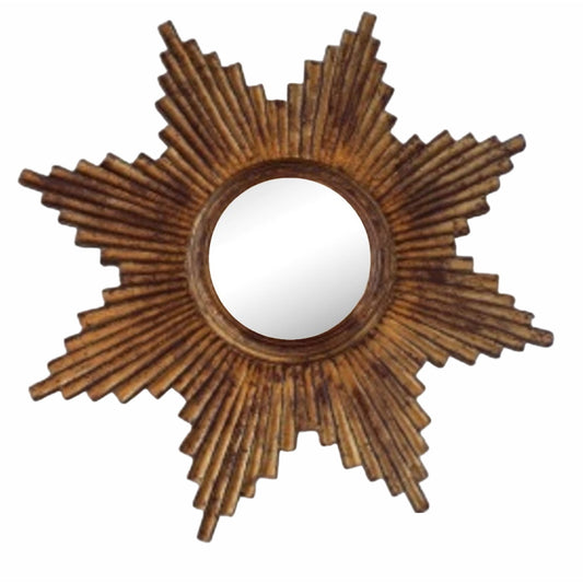 Star Shape Antique Golden Mirror Frame