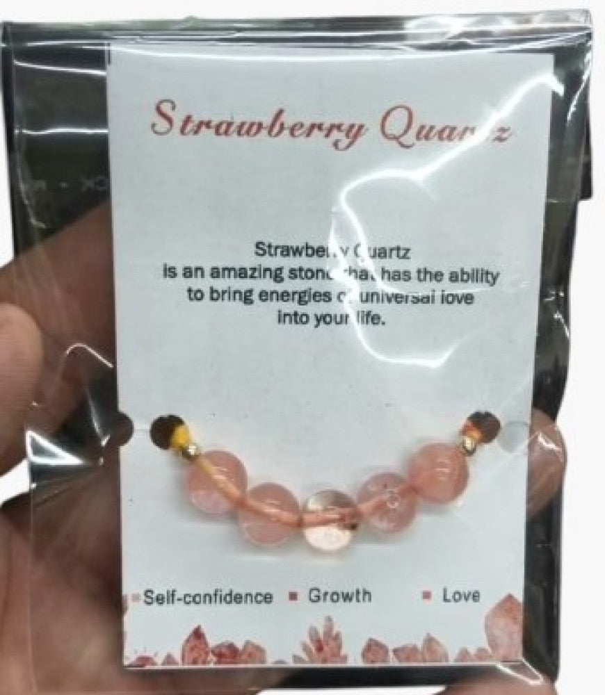 Strawberry Quartz Rakhi