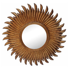Sun Burst Vintage Golden Mirror Frame